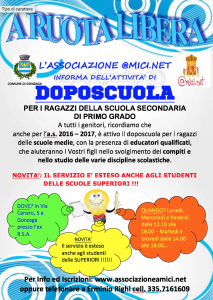 Scopri di più sull'articolo Doposcuola 2016-2017