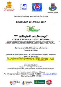 Read more about the article 7° Millepiedi 2017