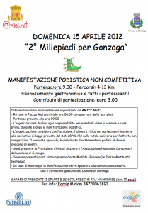 Read more about the article 2° Millepiedi 2012