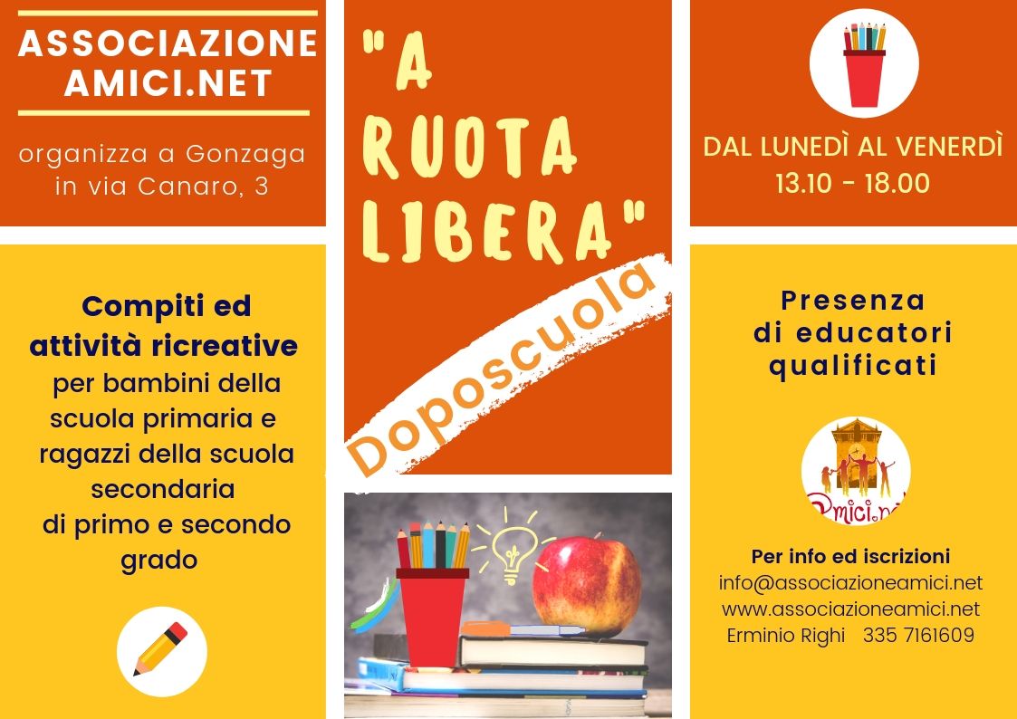 Al momento stai visualizzando A ruota libera – Doposcuola