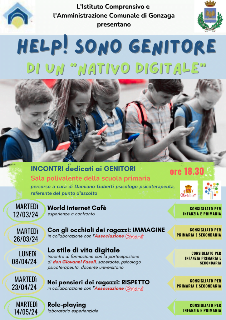 Un saluto a tutti, ma dove eravamo rimasti? Con estremo piacere, Amici.net riprende il percorso di formazione ed informazione, lasciato in sospeso tra pandemia e riforma del terzo settore. Lo facciamo con piacere e con dovere, alla luce di eventi e riscontri sempre più di cronaca. Nel viaggio, ci affianca come sempre Damiano Guberti, psicologo estremamente esperto dei nostri adolescenti. Un ricco calendario di appuntamenti che abbraccia ogni età e che desidera coinvolgere ogni genitore. Per cui vi aspettiamo, certi che non perderete l'occasione per confrontarvi con problemi e curiosità dei nostri tempi. A presto. @Amici.net